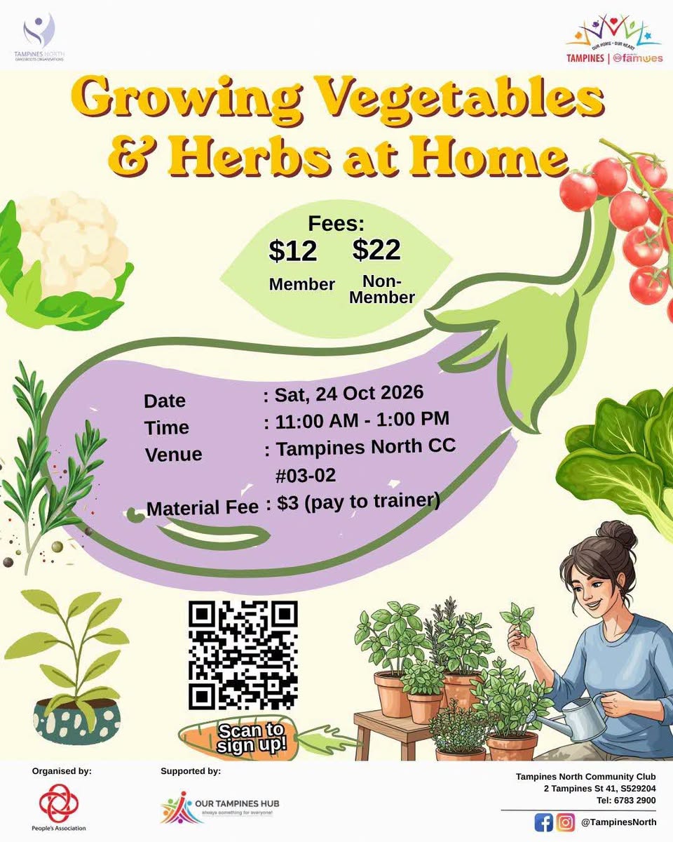 Growing Vegetables and Herbs at Home workshop