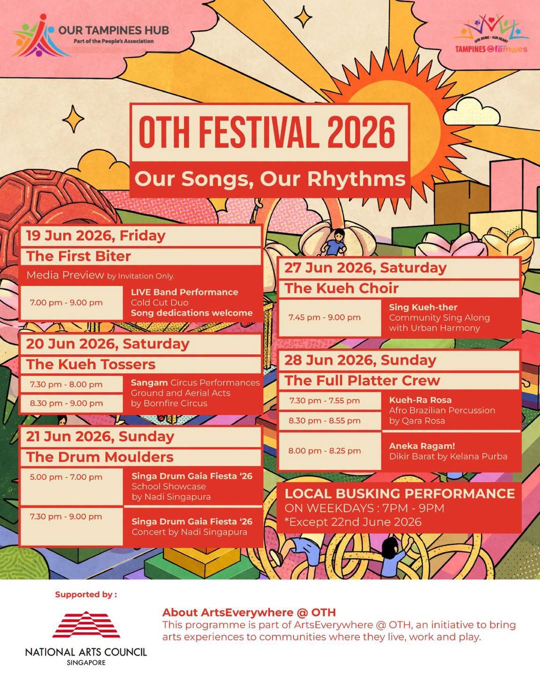 OTH Festival 2026 Presents Our Songs Our Rhythms 20-28 June