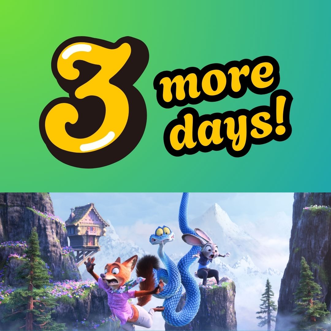 Promotional image for the Zootopia adventure event at Our Tampines Hub