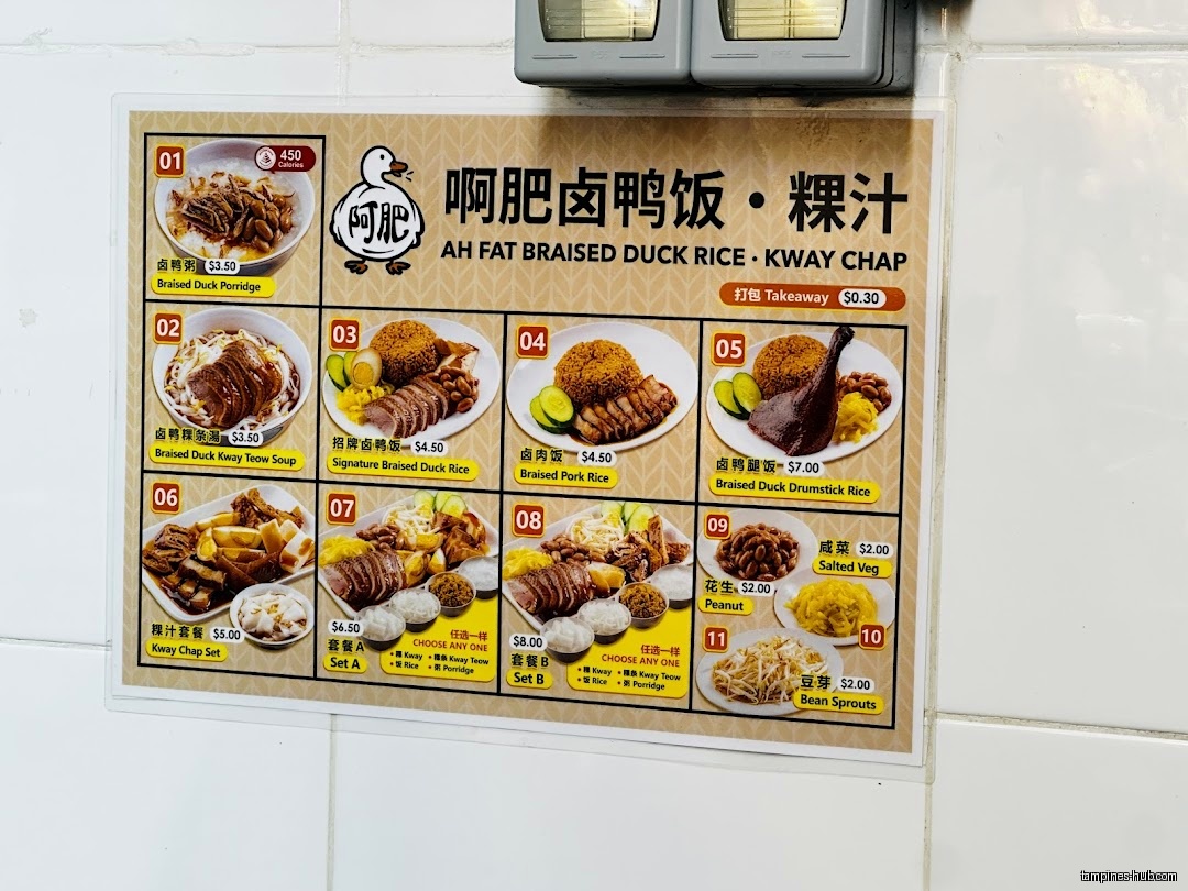 Ah Fat Braised Duck Rice • Kway Chap 啊肥卤鸭饭 • 粿汁