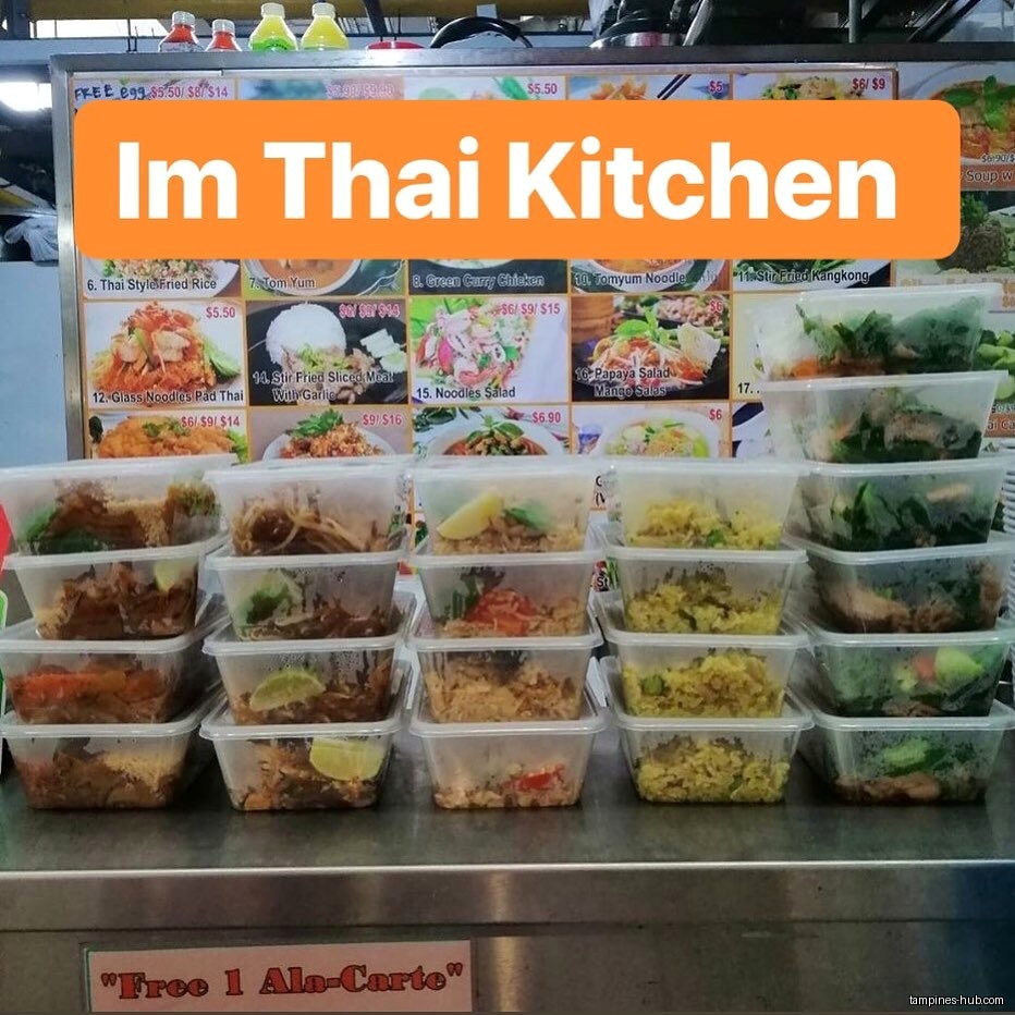 Menu page for IM THAI KITCHEN at Hawker Centre @ Our Tampines Hub