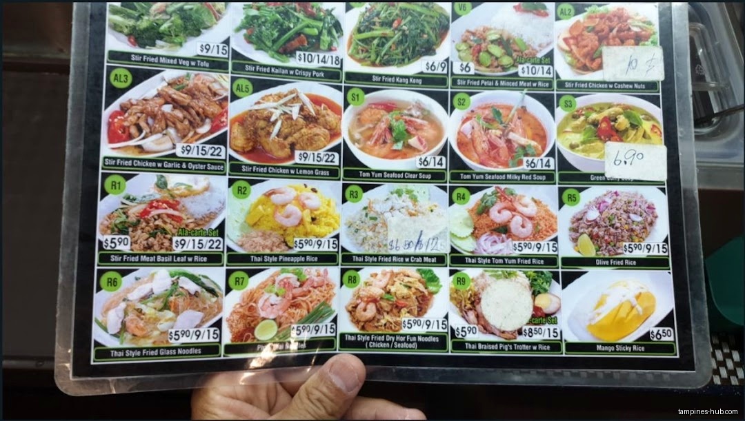 Menu page for IM THAI KITCHEN at Hawker Centre @ Our Tampines Hub