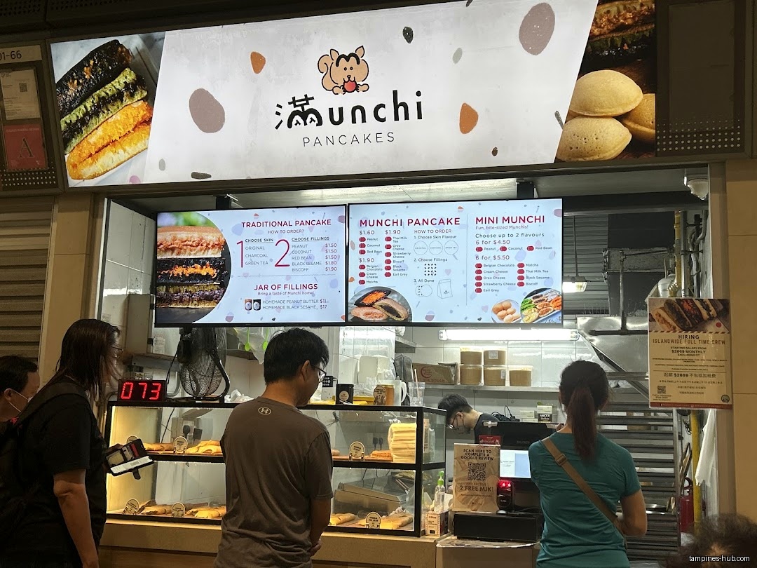 Menu page for Munchi Pancakes