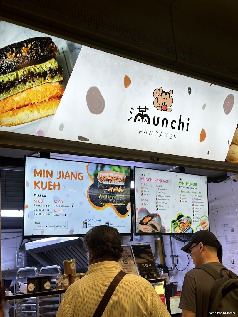 Menu page for Munchi Pancakes