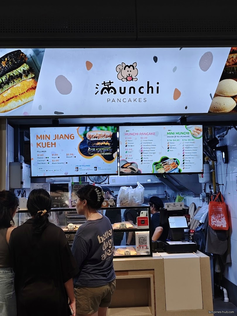Menu page for Munchi Pancakes
