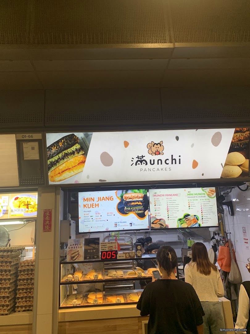 Menu page for Munchi Pancakes