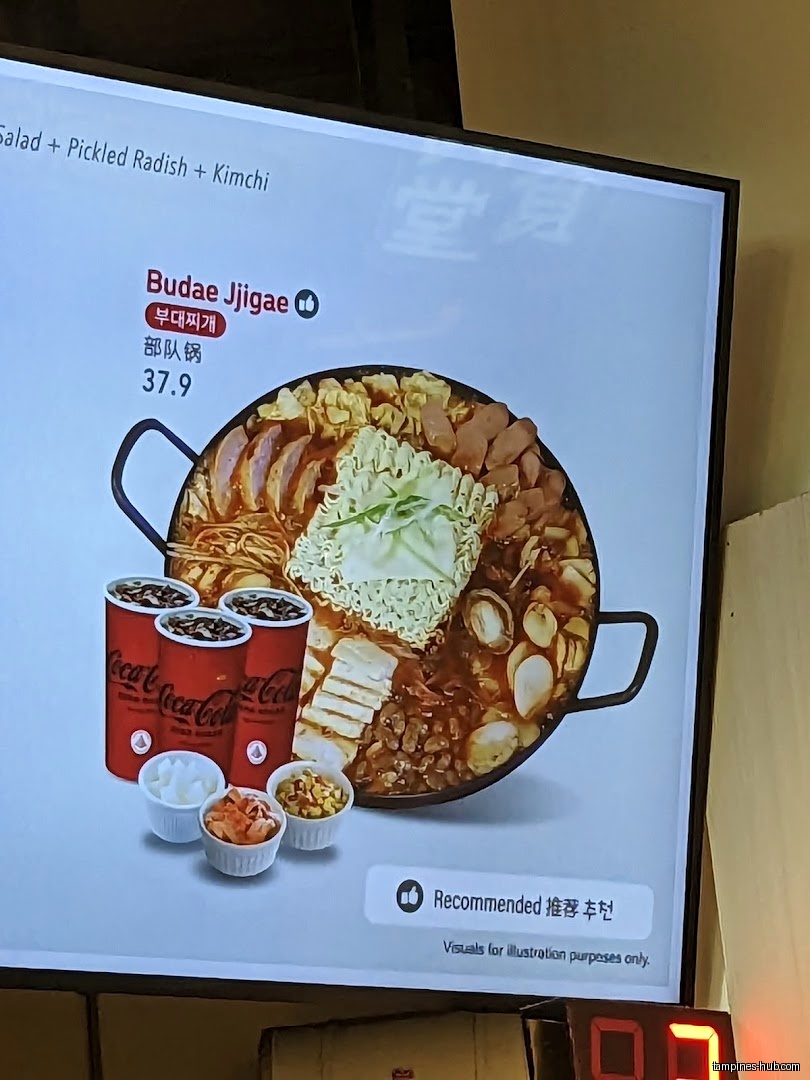 Menu page for NeNe Chicken @ Our Tampines Hub