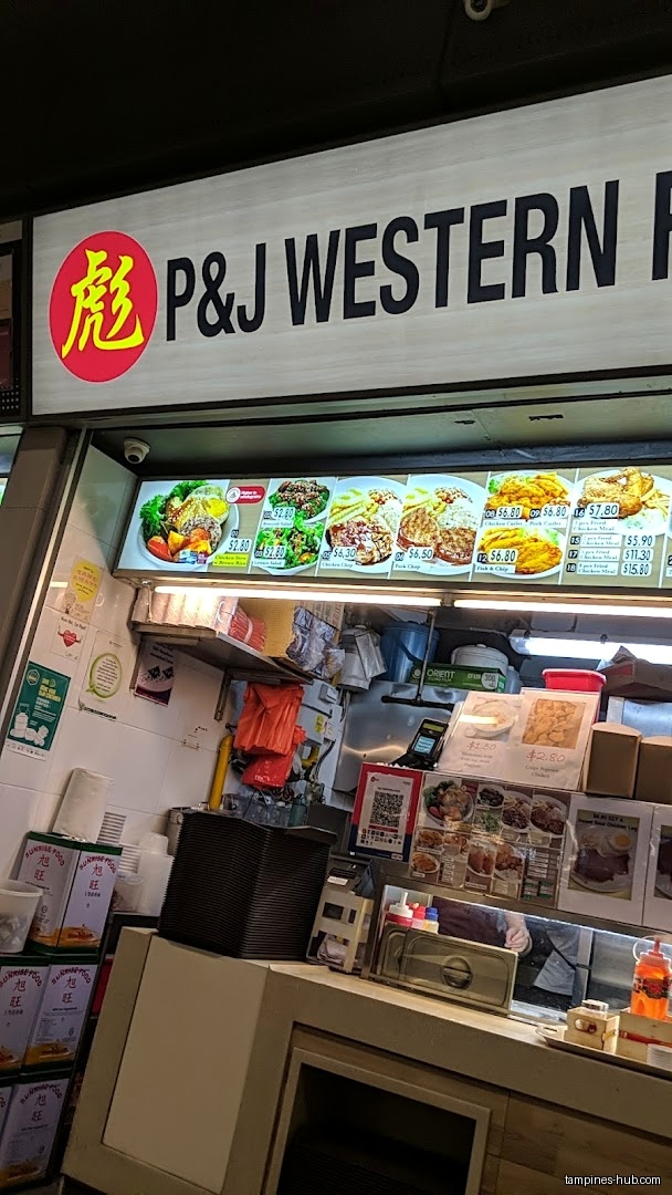 Menu page for P&J Western Food