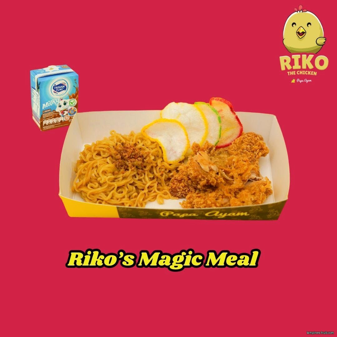 Menu page for Papa Ayam Our Tampines Hub