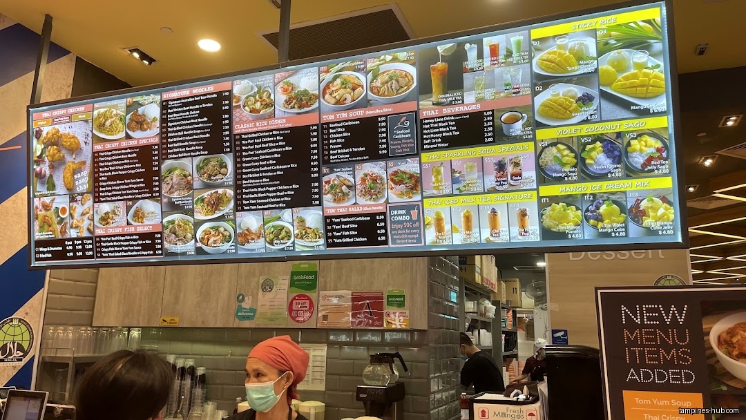 Menu page for Saap Saap Thai (Tampines)