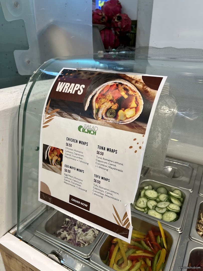 Menu page for Salad Crunch