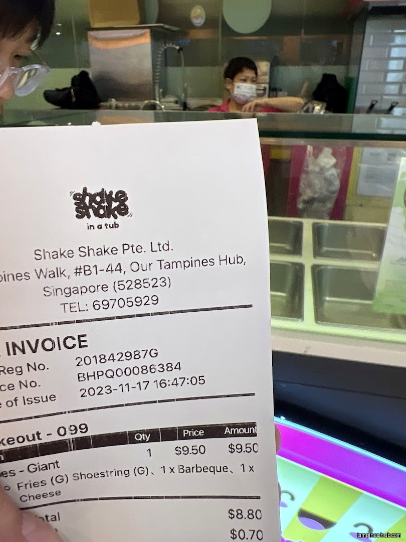 Shake Shake in a Tub - Tampine Hub