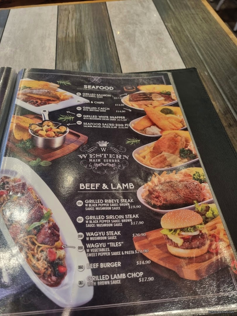 Menu page for Tenderfresh Classic @ Our Tampines Hub