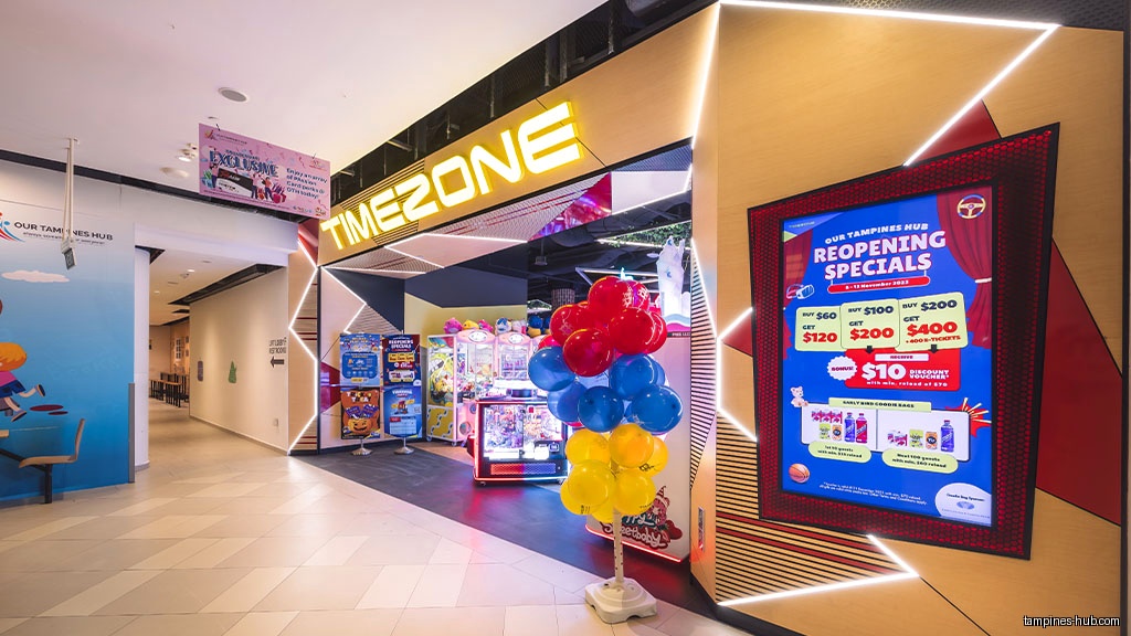 Timezone Our Tampines Hub - Dance, Racing, Video Games