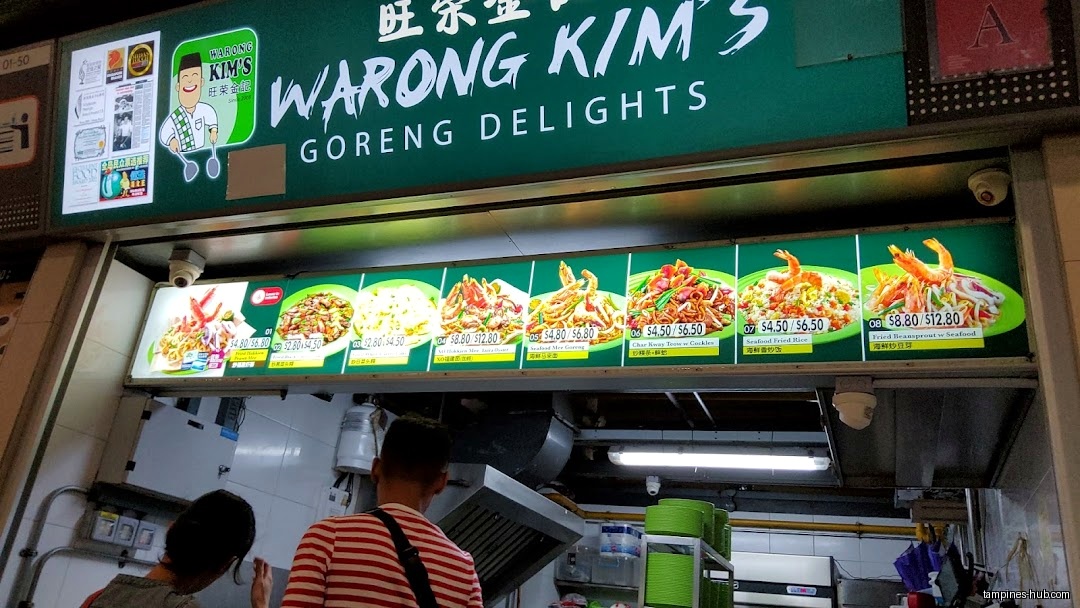 Menu page for Warong Kim’s Goreng Delights